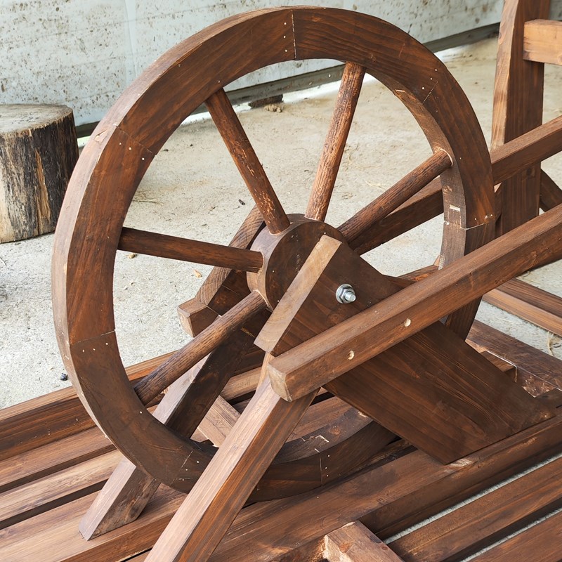 怀旧民俗老物件老式手推车老木车独轮车农村N旧物平板车复古老农