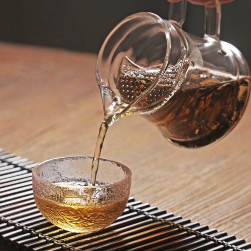 加厚玻璃公道杯 耐热p日式功夫茶具茶海 带过滤网分茶器泡茶公杯