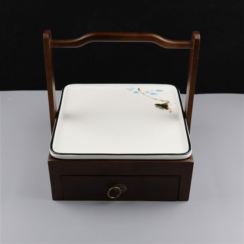 仿古抽屉提手盒子创意竹木点心糕B点盒京味斋烤鸭特色意境酒店用,餐饮具,盘,淘宝优惠券,粉丝福利购,淘宝优惠卷