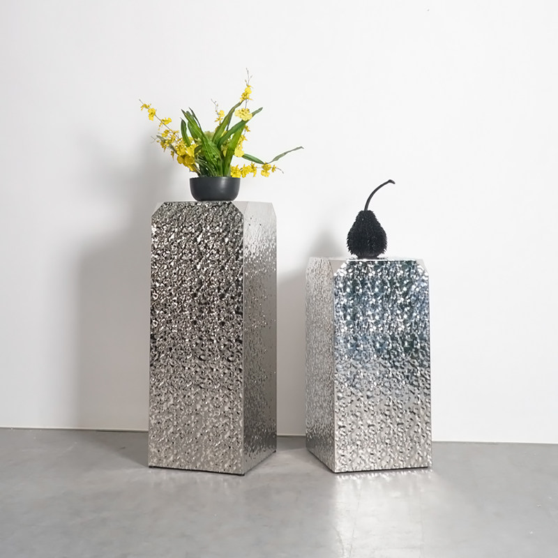 样板间轻奢落地摆台不锈钢雕塑底座售G楼处酒店大堂走廊过道展示,家居饰品,落地摆件,淘宝优惠券,粉丝福利购,淘宝优惠卷