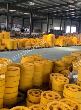 森赫电梯导向对重返反绳轮轿厢轿顶底尼龙轮4N00铸铁滑轮组件轴承
