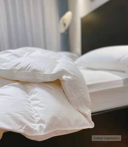 冬季床上用品全h棉贡缎羽绒被大朵白鹅绒加厚冬被学生保暖双人被