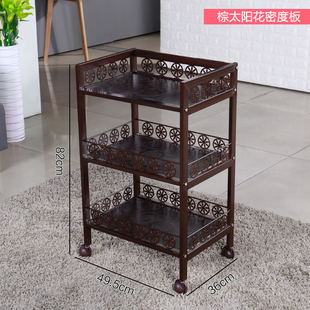 铁艺美容推车美容院小推r车美甲美发手推车工具车三层置物架子包