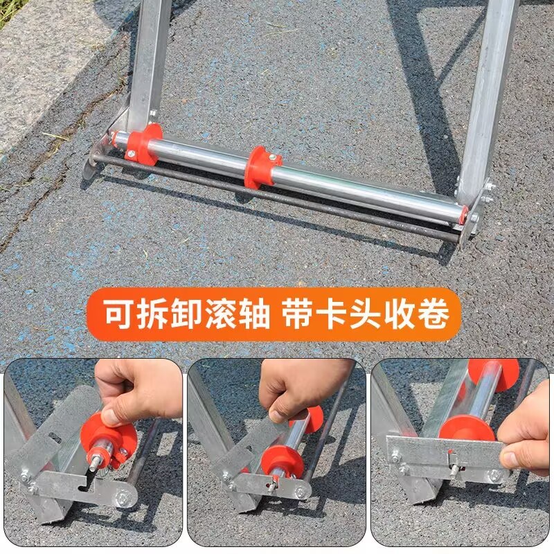 农用浇地卷水带神器手摇落地式z水管收卷器灌溉收管放管百米架子