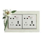 包邮 饰套树脂 U装 开关贴墙贴保护套开关套客厅卧室创意墙壁贴欧式