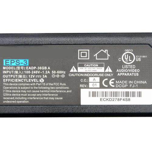 连体双线12V3A电源适配器监控液晶显示器 机顶盒监控摄像机路由器