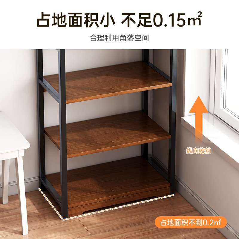 书架置物架落地多层家用书本收纳架卧室绘本书架书桌旁简易小架子