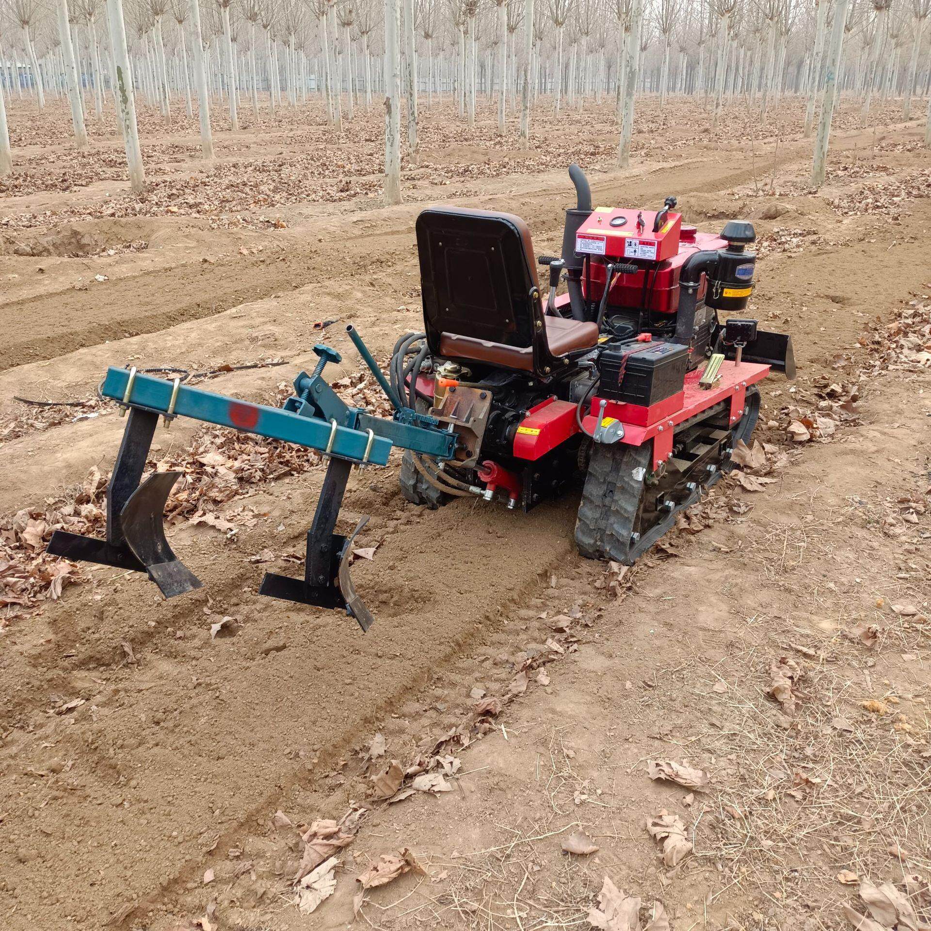 35马力自走式履带旋耕机 田园菜地履带式松土机 农用履带翻土机