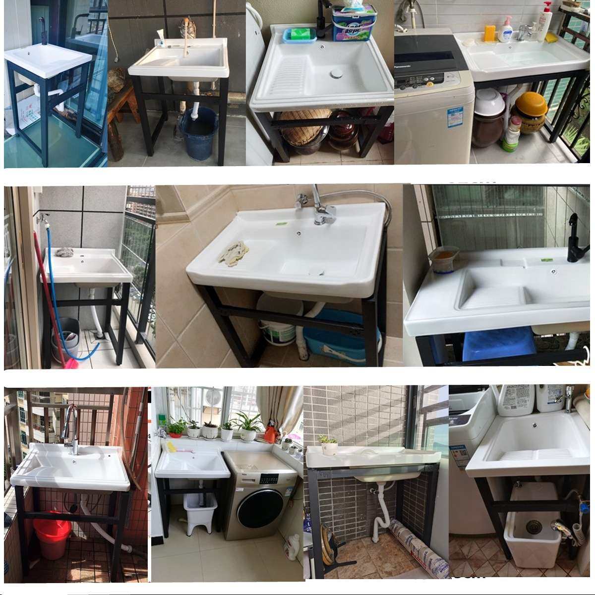 陶瓷洗衣台带搓板支架洗衣盆池不打孔阳台水槽稳固一体式户外盆,鲜花速递/花卉仿真/绿植园艺,割草机/草坪机,淘宝优惠券,粉丝福利购,淘宝优惠卷