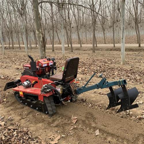 履带式微耕机乘坐式旋耕机 乘坐式开沟回填犁地松土翻地机
