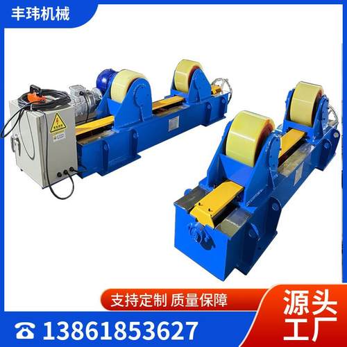 0螺栓可调滚轮架租赁150吨滚轮架出租耐磨橡胶防尘防爆托轮现货