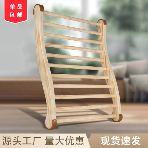 现货木制桑拿房S型靠背波浪形汗蒸房后依背枕头汗蒸房靠背配件