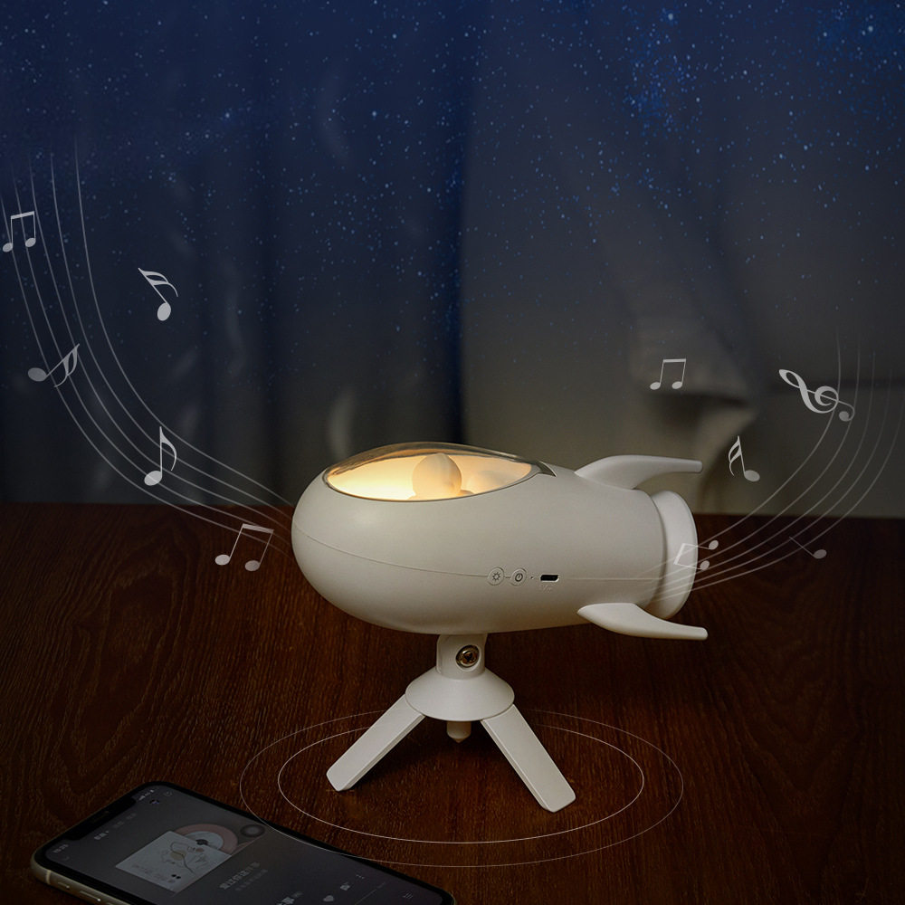 创意火箭造型蓝牙音箱小夜灯