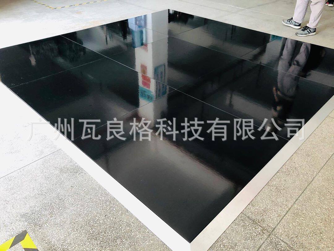 Dance floor婚庆场地布置高亮黑舞池板1.22x1.22米防滑耐磨跳舞板