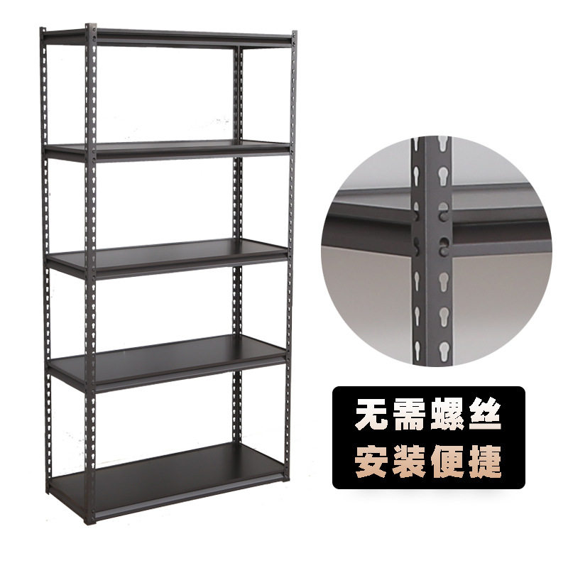 货架葫芦孔铆钉轻型仓储超市展示架角钢模板金属置物架五金铁架子
