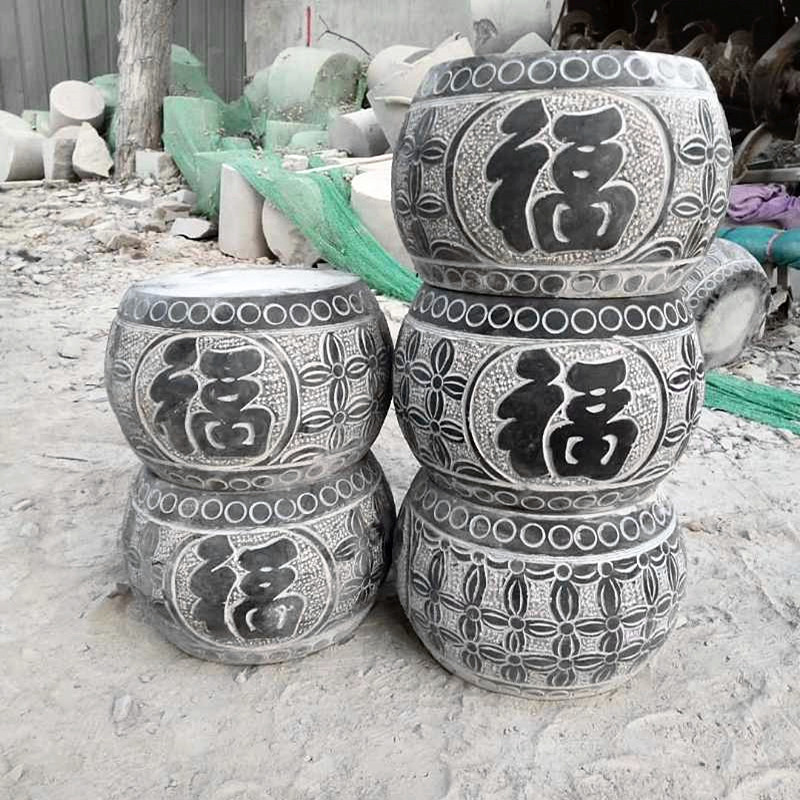 庭院仿古石雕石柱墩批发