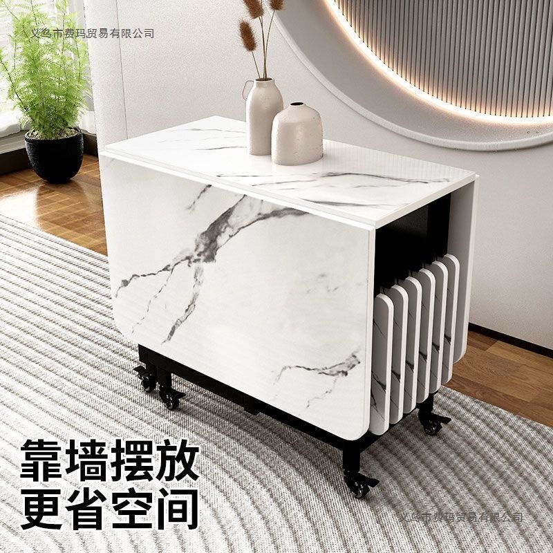 实木折叠餐桌小户型收纳