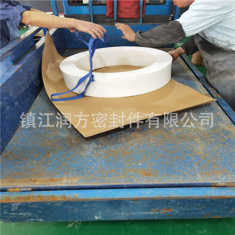 大规格塑料王F4圆环 PTFE加厚垫片 塑料王圆柱体棒 四氟圆管 棒材