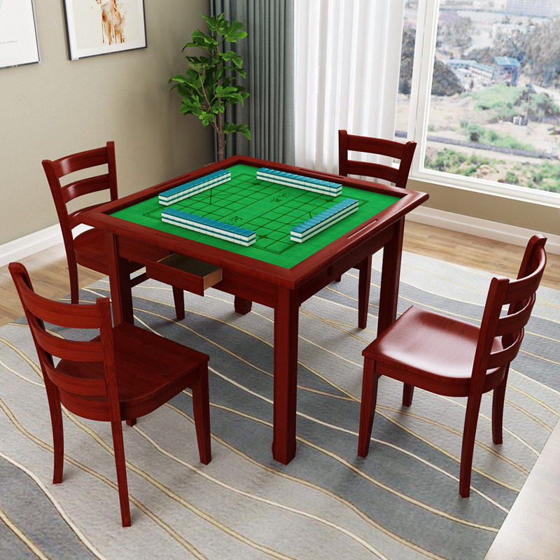 实木手搓两用麻将桌棋牌桌