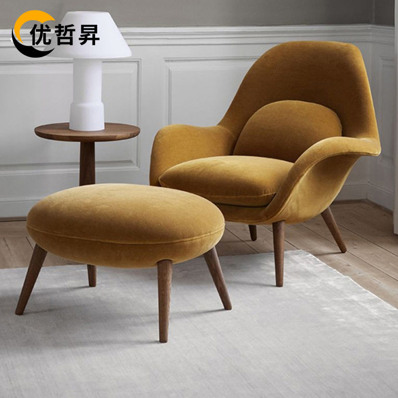 北欧意设计师老虎躺椅午休