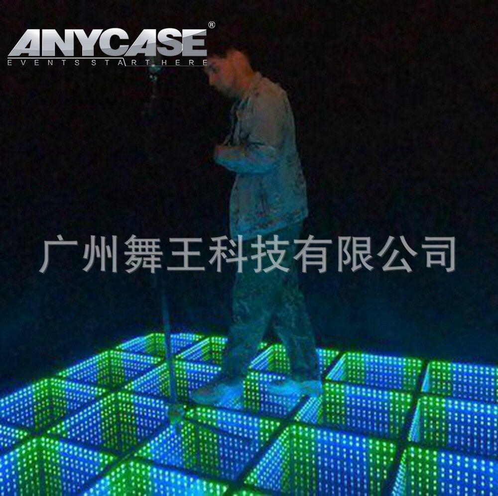 ABS Mirror Dance Floor 50x50酒店用品婚庆LED发光地板舞蹈地板