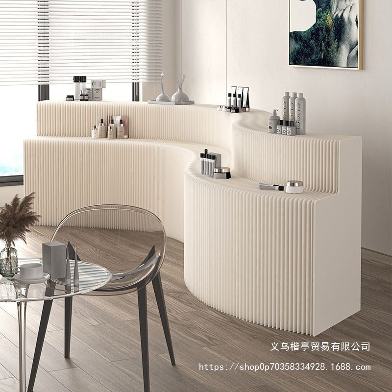 双层长条展台展示架可折叠陈列柜高低落地式展会服装店橱窗展示台
