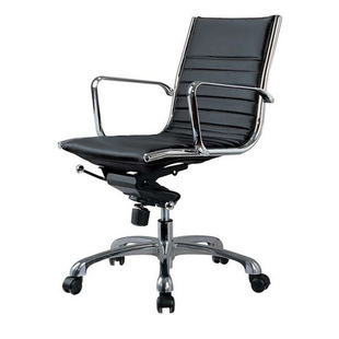 豪客银平顺办公椅职员椅主管椅会议椅中班椅盟安吉安吉 黑色
