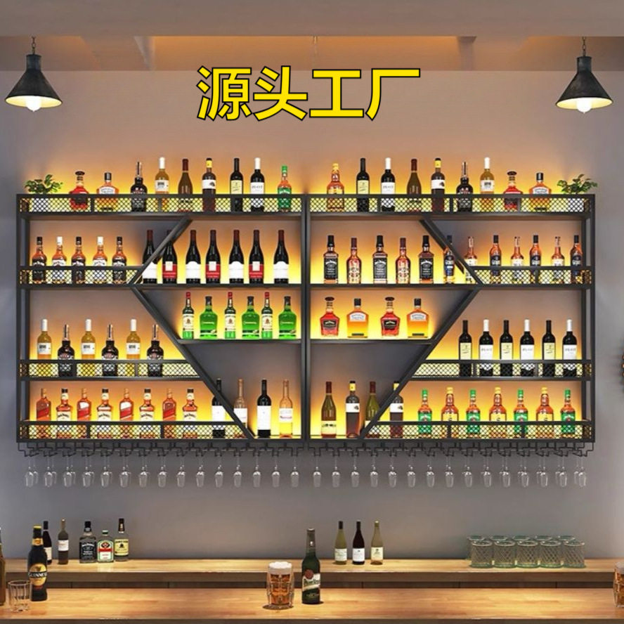 壁挂可拆装红酒展示架