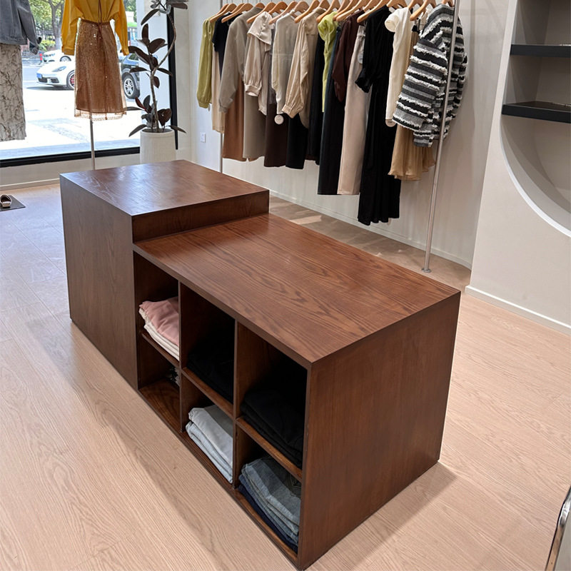 服装店中岛烤漆展示储物柜