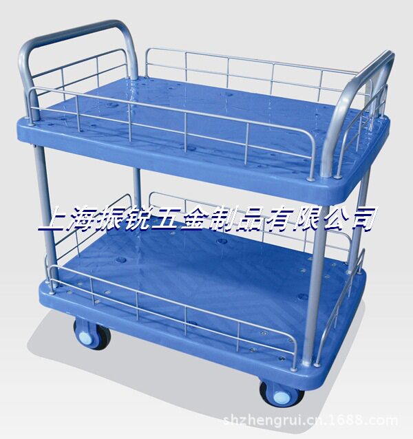 PLA300-T2-HL2-D双层 双扶手 双护栏 超静音平板手推车