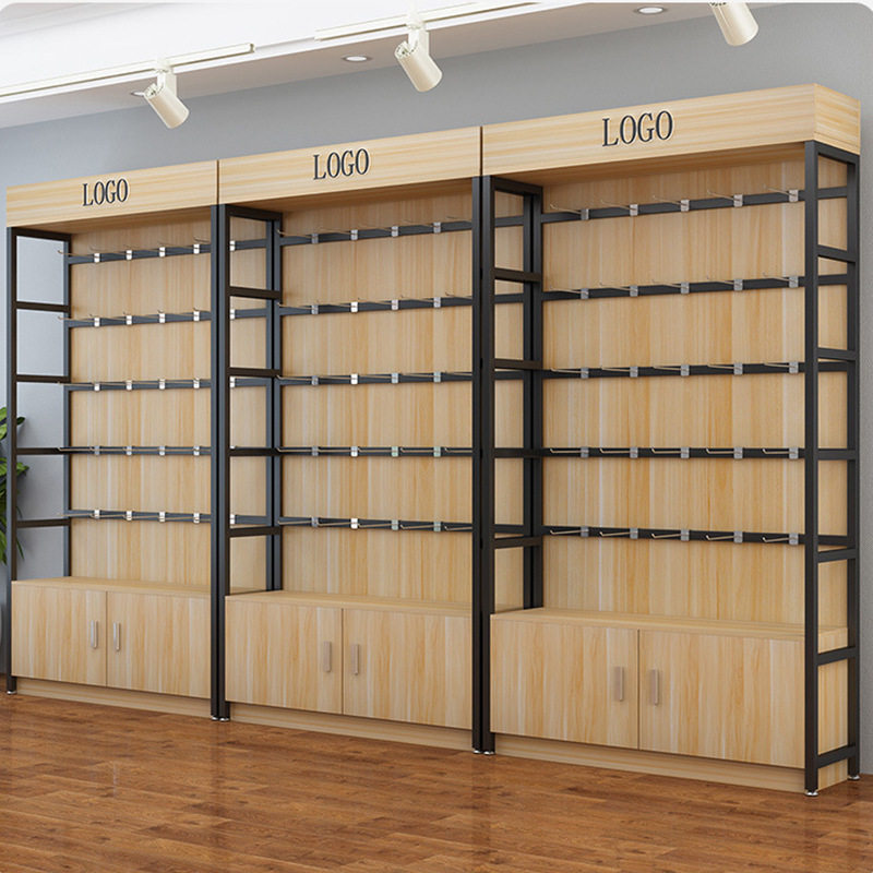 展示柜货架陈列化妆品置物架产品饰品样品柜子母婴店超市展示架子