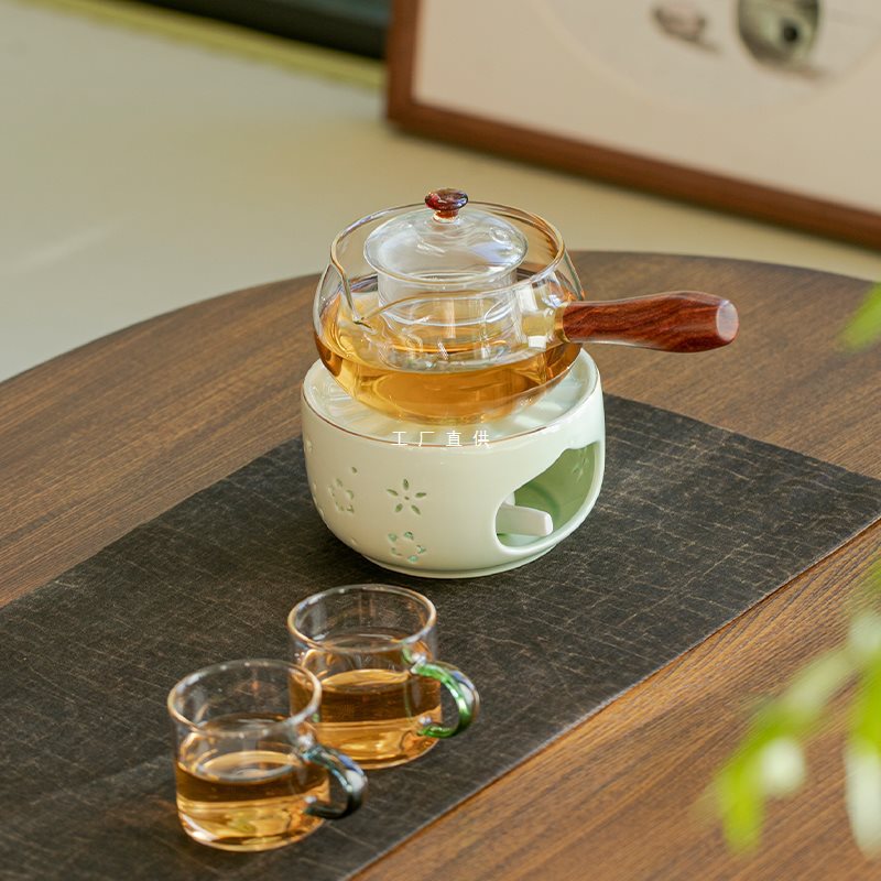 批发复古温茶炉小火炉蜡烛煮茶底座保温暖茶器提香器烘茶炉温茶器