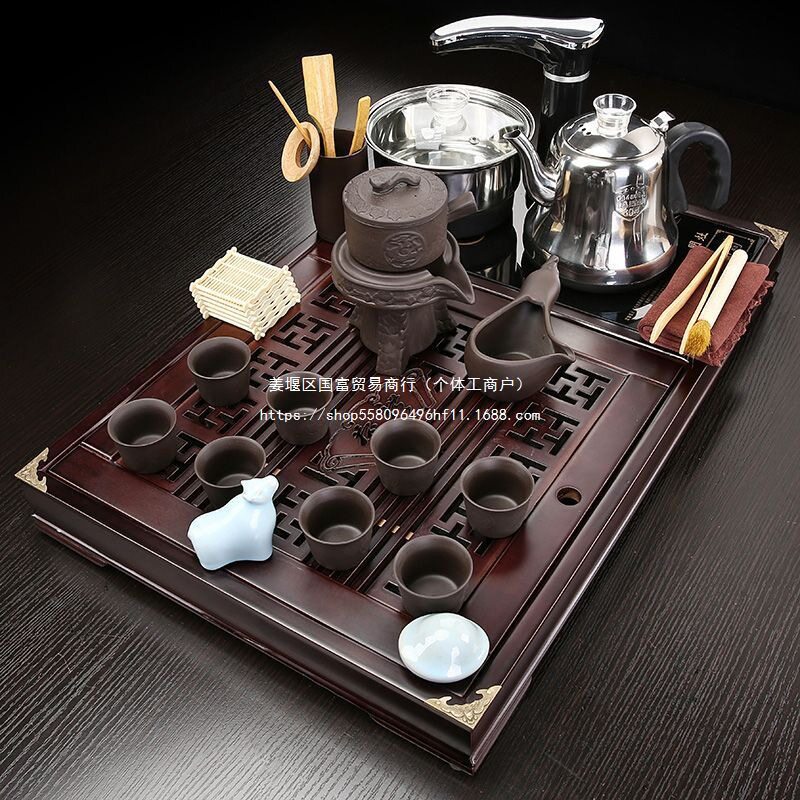 套装茶盘实木全自动一体功夫整套茶具家用办公室泡茶茶桌茶几茶台