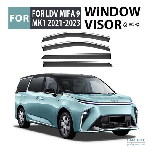 适用于LDV Mifa 9 Window visor 车窗晴雨挡雨遮阳板雨眉