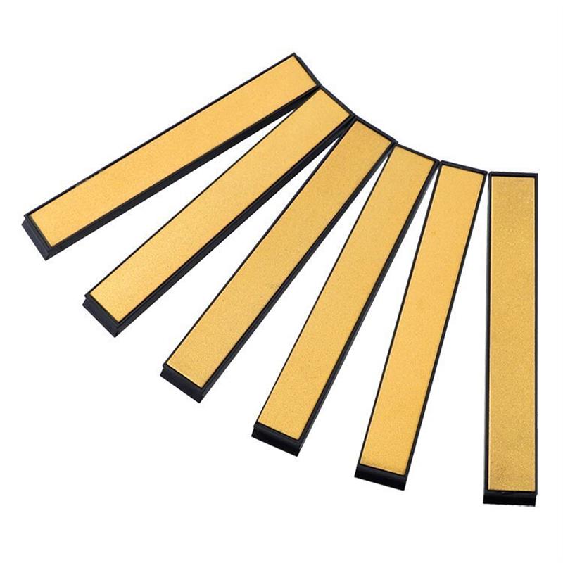 适配金刚砂磨刀石条单面镀钛油石条带底座定角磨刀器磨刀片(清仓