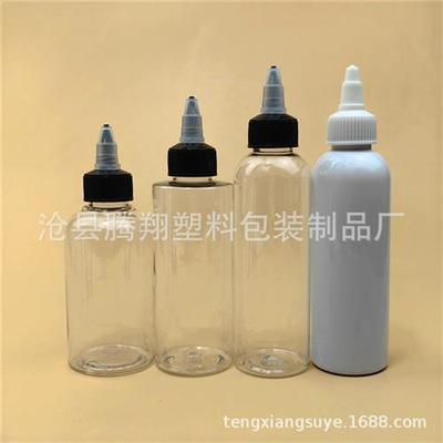 矮胖150ml平肩200ml滴胶瓶尖嘴瓶pet啫喱水盖样品瓶 鱼药瓶分装瓶