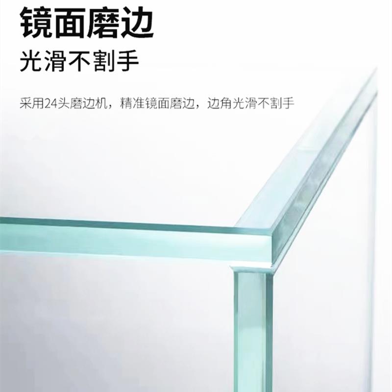 适用珊珊水族 超白玻璃鱼缸定制订做溪流造景水草乌龟客厅长