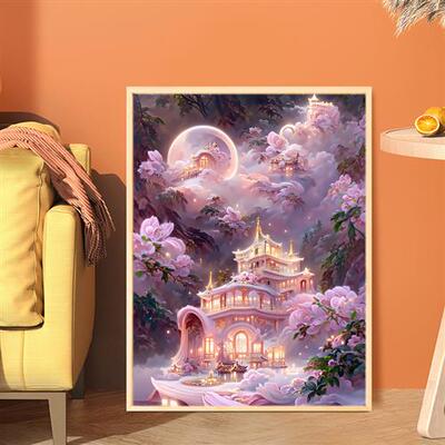 适用5D Dream Flower Diamond Painting Diy Full Drill Home dec