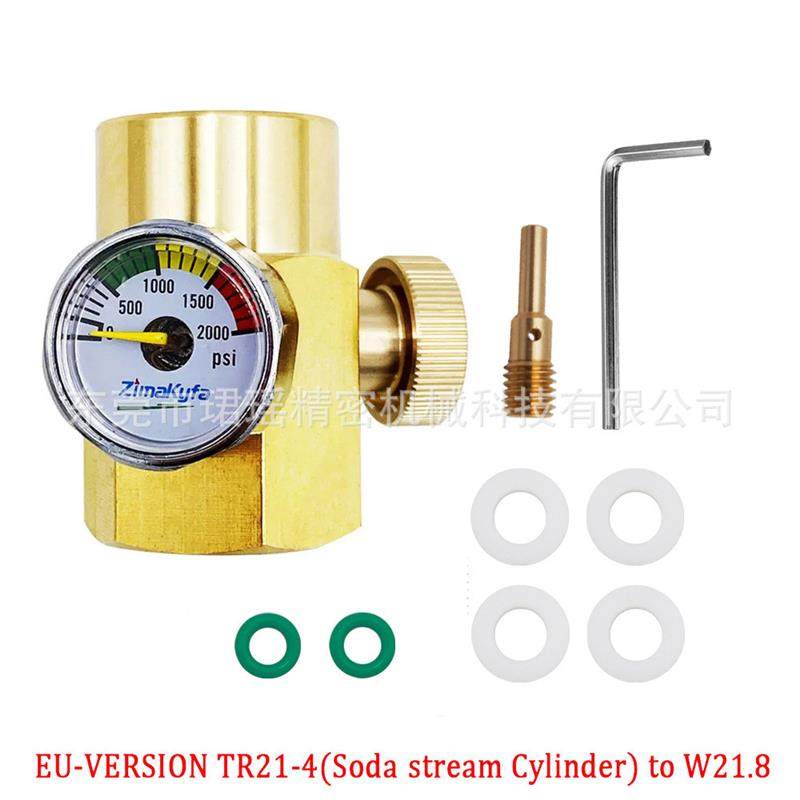 适配跨境供应苏打水气瓶充气接头大转小带压力表 W21.8/CGA320-Tr,标准件/零部件/工业耗材,气动接头,淘宝优惠券,粉丝福利购,淘宝优惠卷