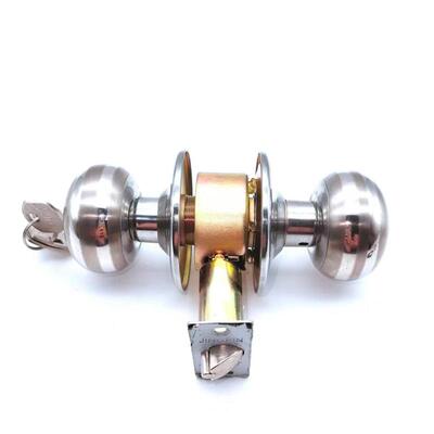 适配5791D球形锁房间门办公室实木门门锁不锈钢圆形球型锁机械门