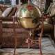 大型落地式 纯铜地球仪老板客厅装 饰摆件铜质大厅开业乔迁工艺礼品