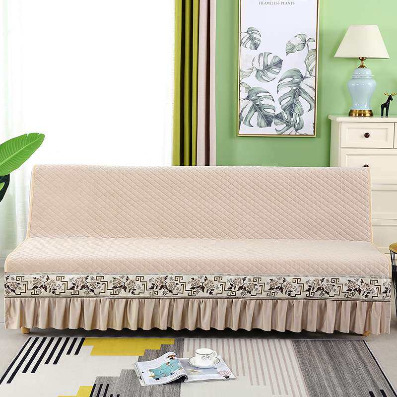 厂家直供沙发垫简易双人三人小型沙发床套罩无扶手懒人折叠沙发套