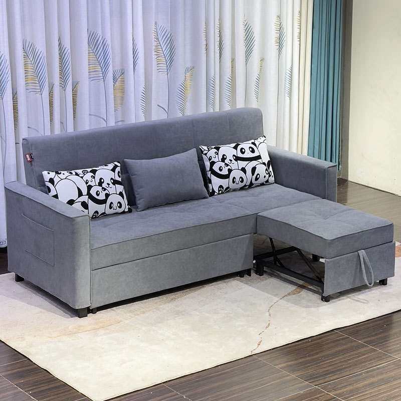 佛山钢铁架沙发床2米多功能可折叠三人小户型极简风客厅家具沙发