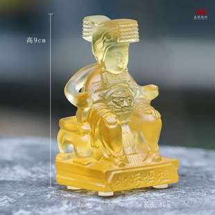 琉璃妈祖神像天妃天后娘娘圣母禅意汽车摆件客厅中式家用桌面摆放