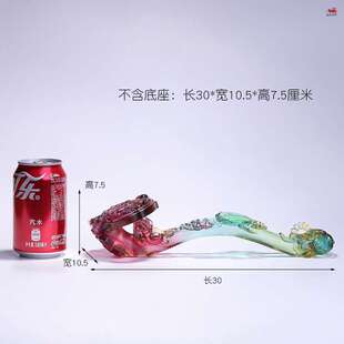 琉璃如意摆件新中式客厅家居装饰新房乔迁结婚礼物送老外领导礼品