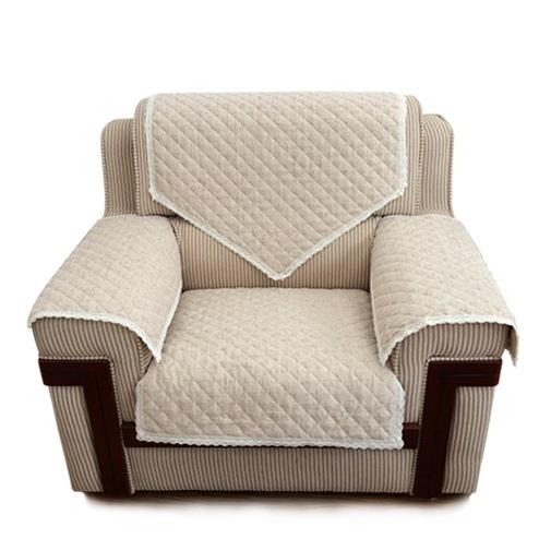 6B76纯棉沙发坐垫罩接待酒店会议办公皮沙发巾靠背扶手盖巾单人美