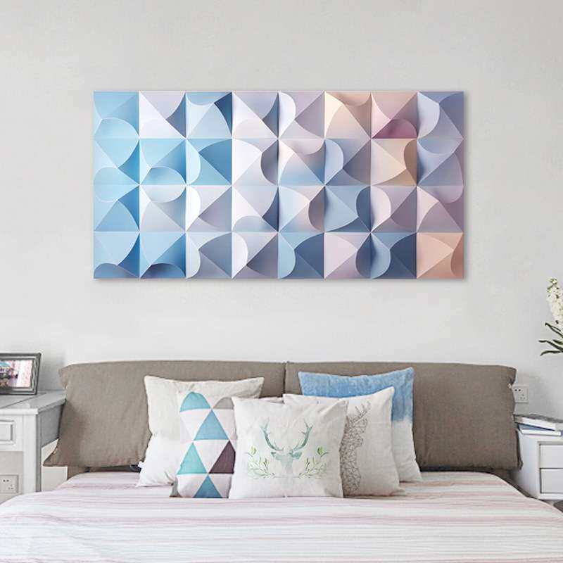 北欧INS客厅装饰画现代简约皮革艺术装置壁画沙发背景立体实物画