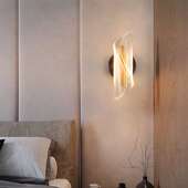 轻奢卧室床头壁灯现代简约客厅沙发背景墙北欧金色过道走廊led灯