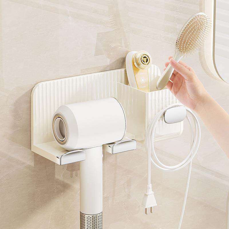 0免打孔吹风机架卫生间挂架浴室壁挂式通用电吹风架子吹风机置物