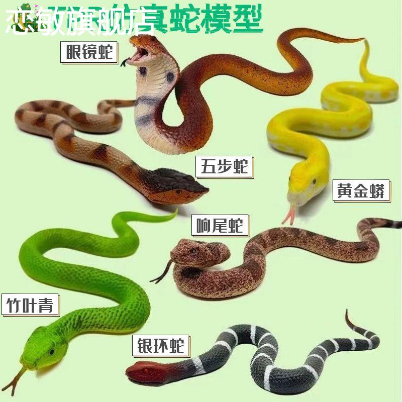 仿真TPR软胶眼镜蛇大蟒蛇响尾蛇黄金蟒蛇动物模型万圣节整蛊玩具